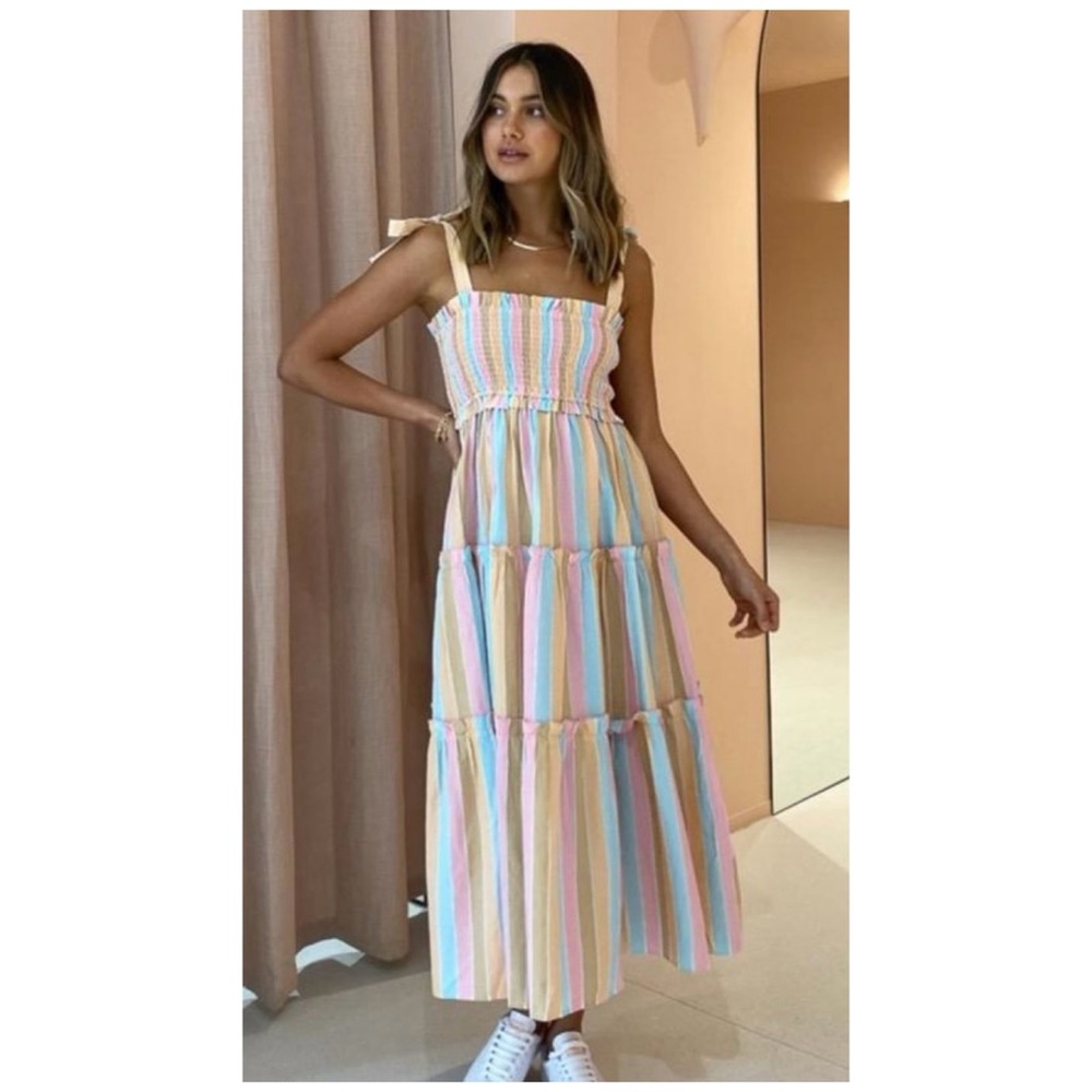 NWOT Anthropologie Steele Danse Dress in Neapolitan Size Small